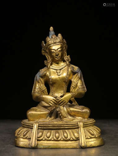 A Chinese Gild Bronze Buddha Statue