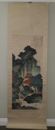 CHINESE LANDSCAPE PAINTING SIGNED BY ARTIST …
