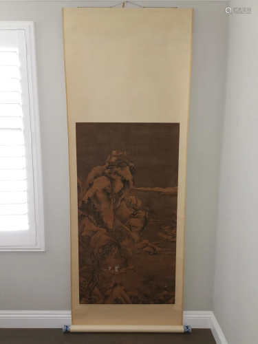 ANONYNOUS ANTIQUE CHINESE LANDSCAPE PAINTI…