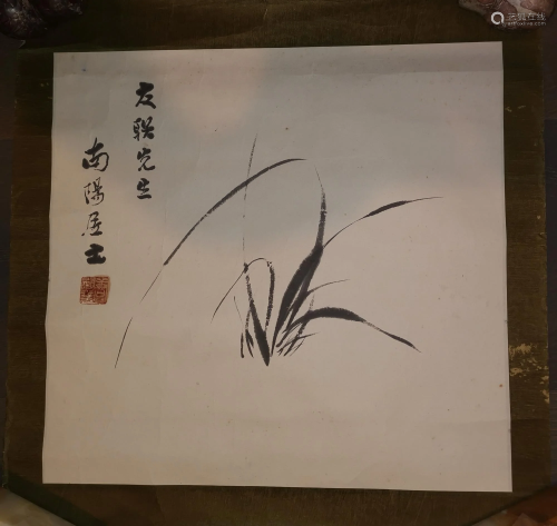 CHINESE FLOWER PAINTING SIGNED BY NAN Y…