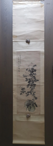 CHINESE FLOWER PAINTING SIGNED BY ARTIST …