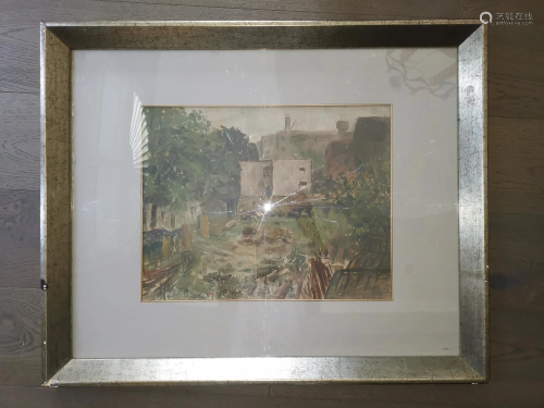 CHINESE OIL PAINTING SIGNED BY ARTIST WANG DE…