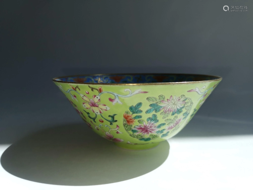 CHINESE FAMILLE PORCELAIN BOWL DAOGUA…