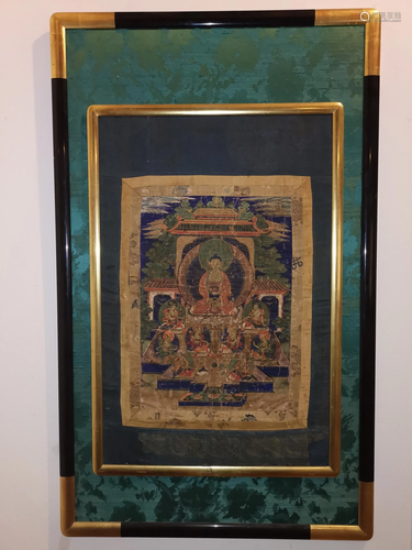 18/19TH CENTURY TIBET TANGKA