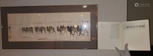 CHINESE PAINTING ON THE DESERT SIGNED WU TSE-…