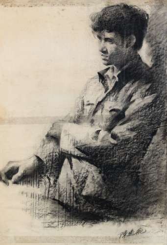 陈逸飞（1946～2005）往事如烟 纸本素描