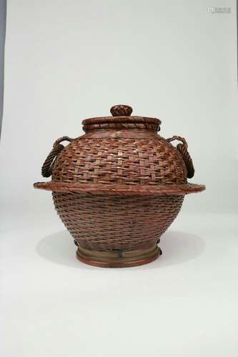 Carved Bamboo Pot