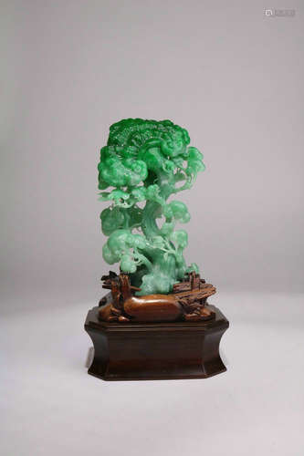 Carved Jadeite Decoration,Qing Dynasty