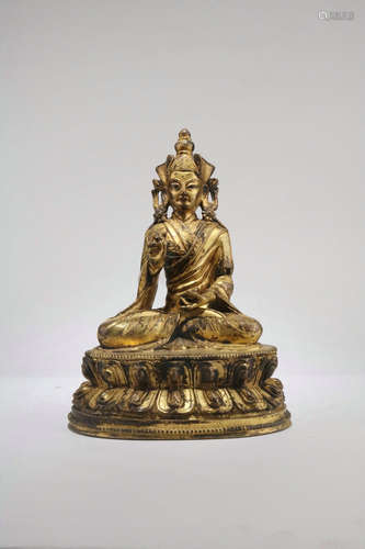 Gilt Bronze Figure Of Buddha