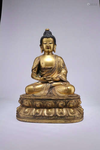 Gilt Bronze Figure Of Buddha