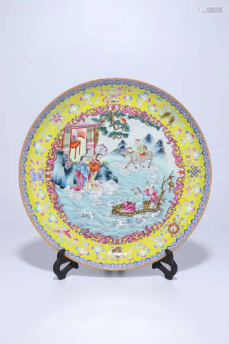 Famille Rose Porcelain Dish,Qing Dynasty