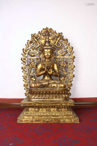 Gilt Bronze Figure Of Tara