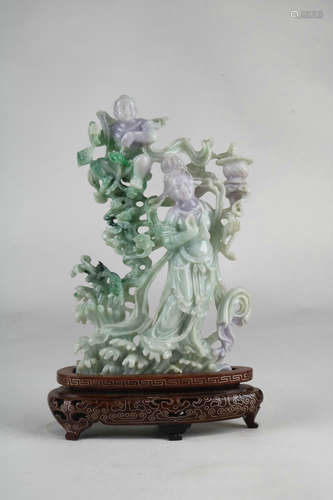 Carved Jadeite Decoration,Qing Dynasty