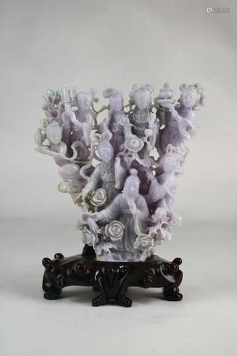 Carved Jadeite Decoration,Qing Dynasty