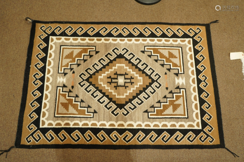 A Navajo Two Grey Hills carpet