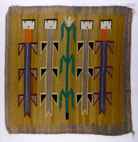 A Native American Yei carpet