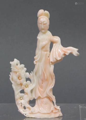 Chinese white coral sculpture