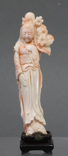 Chinese white coral sculpture