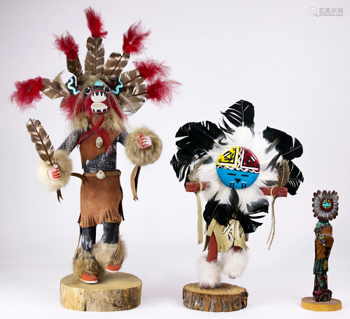(lot of 3) Hopi Kachina group