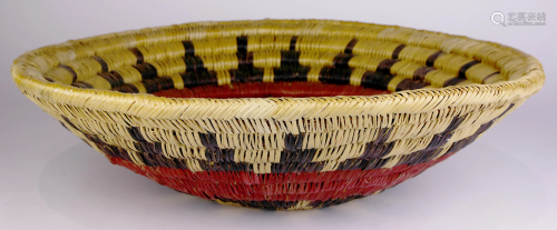 Native American Navajo polychrome wedding basket