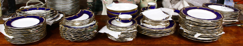 A Royal Crown Derby porelain table service