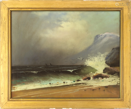 Pastel, Stormy Seas