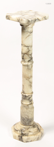 A Classical style marble pedestal