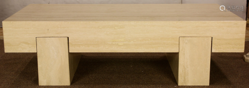 A Modern marble coffee table