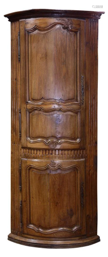 A French Provincial corner cabinet