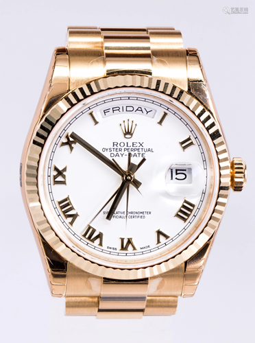 Rolex President 18k yellow gold wristwatch REF: 1…