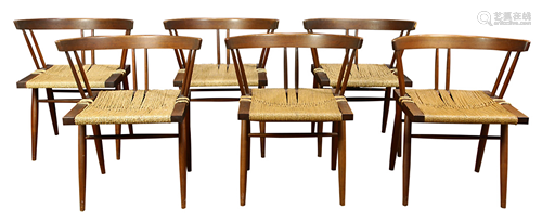 (lot of 6) George Nakashima (1905 - 1990) Na…