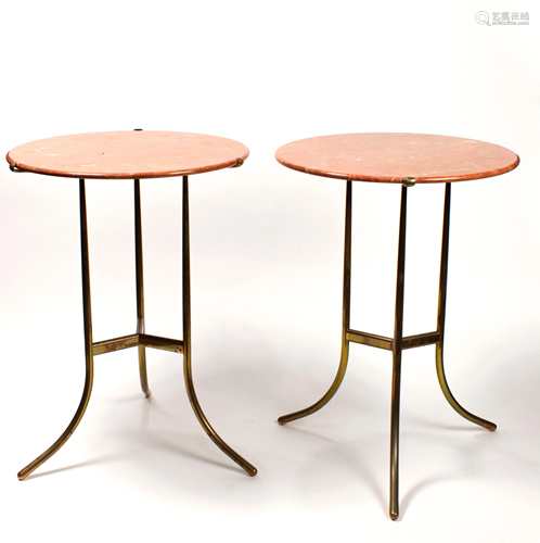 A pair of Cedric Hartman occastional tables