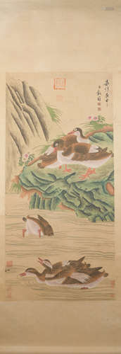 Ming dynasty Wang guxiang's flower and bird painting