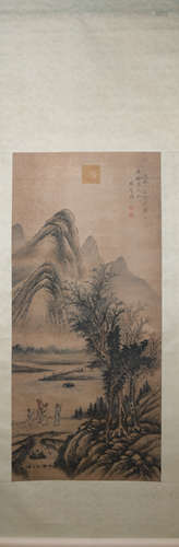 Qing dynasty Xiang shengmo's landscape painting