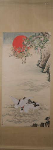 Qing dynasty Shen zhenlin's flower and bird painting