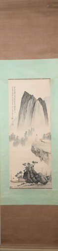 Modern Zhang daqian's landscape painting