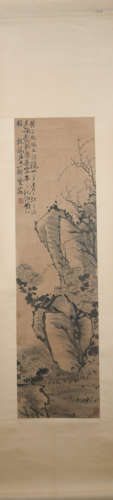 Qing dynasty Zheng banqiao's flower painting