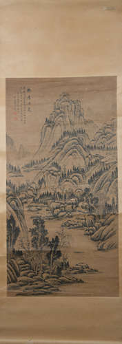 Qing dynasty Wu dazhi's landscape painting