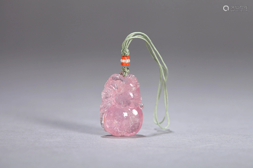 A CHINESE GEM STONE PENDANT, QING DY…