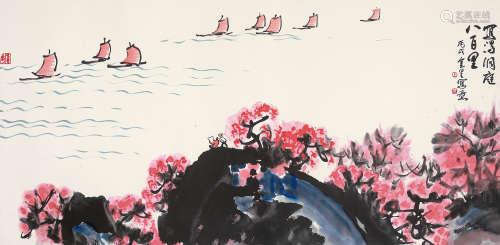 王金星 丙戌（2006年） 写得洞庭八百里 设色纸本 镜片