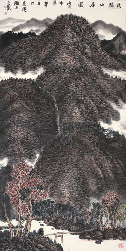 楚 石 丙戌（2006年） 炎陵山居图 设色纸本 镜片