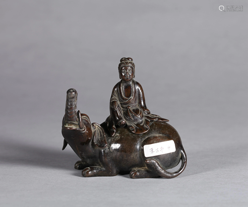 A CHINESE BRONZE INCENSE BURNER, QING DY…