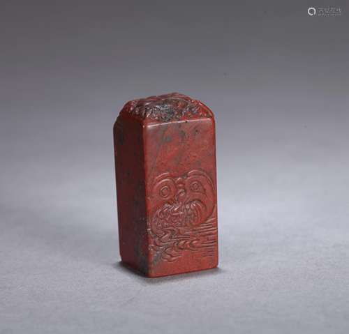 A CHINESE SOAPSTONE 'MANDARIN DU…