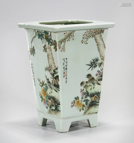 Chinese Enameled Porcelain Planter