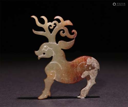 A JADE CARVING OF ANCIENT TIMES