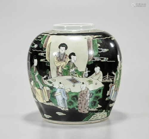 Chinese Enameled Porcelain Jar