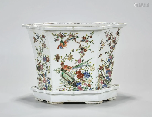 Chinese Enameled Porcelain Planter