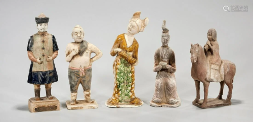 Group of Five Chinese Ceramic Figures