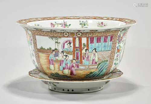 Chinese Enameled Porcelain Jardiniere