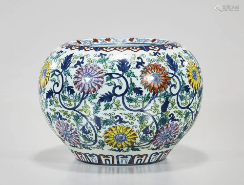 Chinese Doucai Porcelain Water Pot